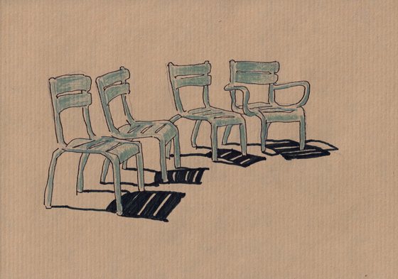 Quinn Lewis, Chairs Under Sun No. 4, 2026