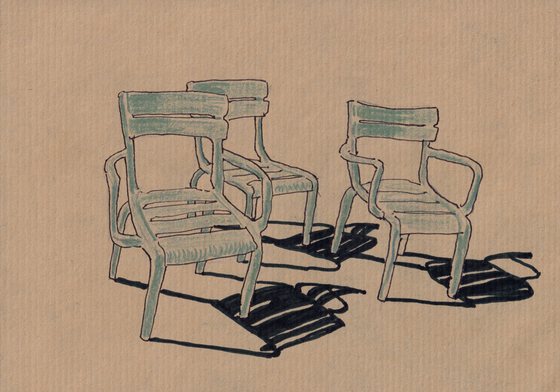 Quinn Lewis, Chairs Under Sun No. 5, 2026