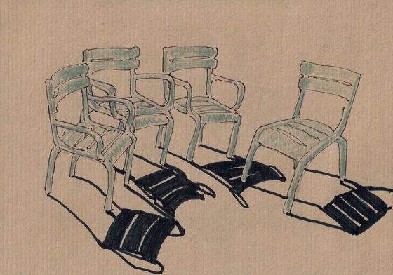 Quinn Lewis, Chairs Under Sun No. 6, 2026