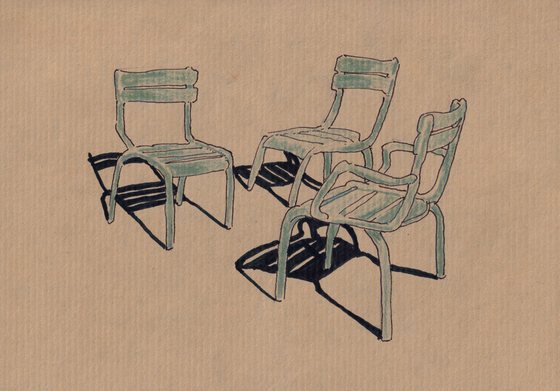 Quinn Lewis, Chairs Under Sun No. 8, 2026