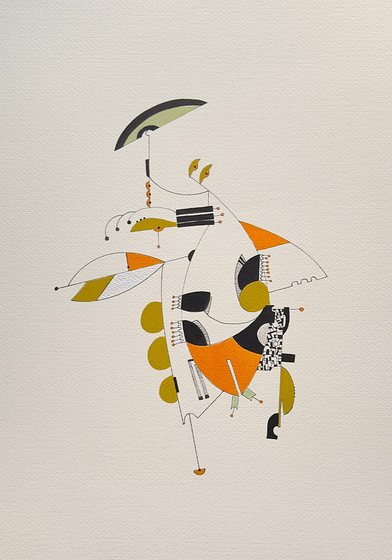 Jessica Anne Schwartz, Jardin du Luxembourg Synaesthesia Drawing #4, 2023