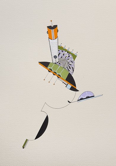 Jessica Anne Schwartz, Jardin du Luxembourg Synaesthesia Drawing #10, 2023