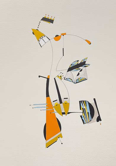 Jessica Anne Schwartz, Jardin du Luxembourg Synaesthesia Drawing #12, 2023